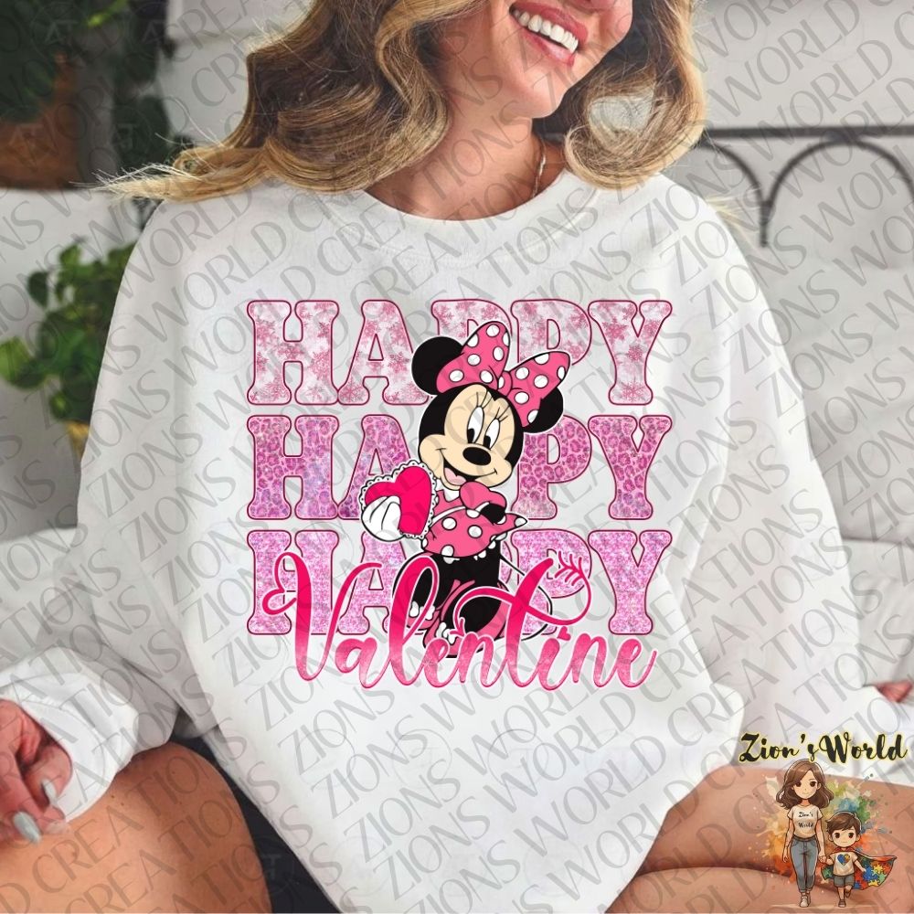 HAPPY VALENTINES MINNIE DTF