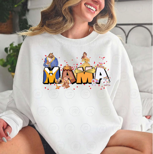 BEAUTY AND THE BEAST MAMA DTF