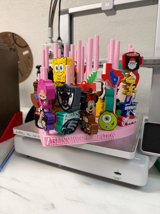 3D straw topper display