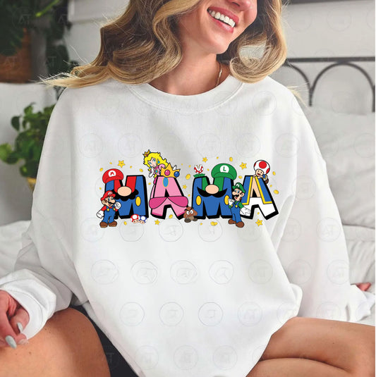 MARIO BROTHERS MAMA DTF