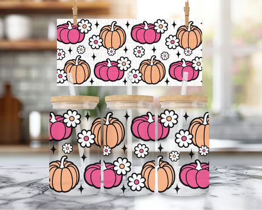 PUMPKIN WHITE DAISIES