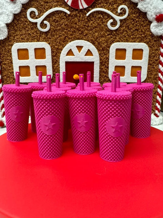 PINK CUP KEYCHAINS (SET OF 12)